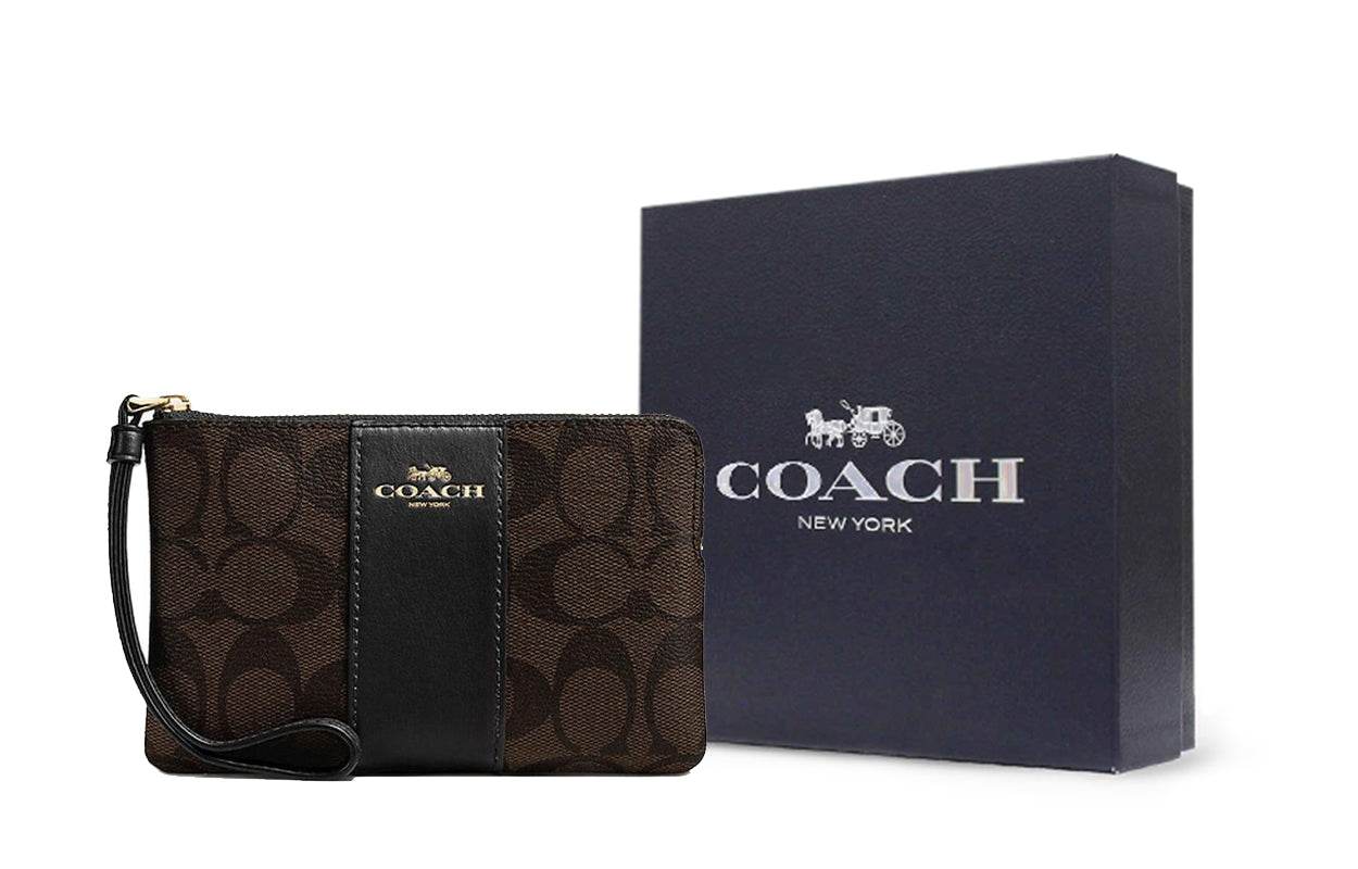 Клатч женский Coach Corner Zip 16 - Boxette Shop